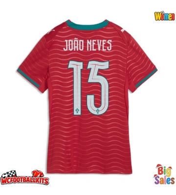 Portugal Joao Neves #15 Replica Home Stadium Shirt for Women World Cup 2026 Short Sleeve